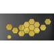 Set 10 Oglinzi Design Hexagon AURII - Oglinzi Decorative Acrilice Cristal - Diamant - Fagure 10 bucati/set