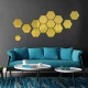 Set 10 Oglinzi Design Hexagon AURII - Oglinzi Decorative Acrilice Cristal - Diamant - Fagure 10 bucati/set