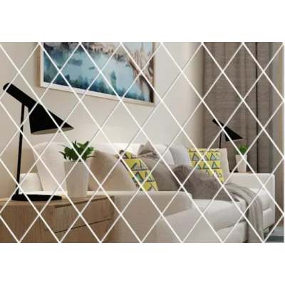 Set 10 Oglinzi Design ROMB - Oglinzi Decorative Acrilice Cristal - Diamant - Fagure