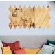 Set 10 Oglinzi Design ROMB AURII - Oglinzi Decorative Acrilice Cristal - Diamant - Fagure