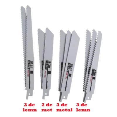 Set 10 Panze Fierastrau Sabie Metal si Lemn Lungimi Diferite