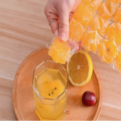 Set 10 pungi pentru gheata Transparente