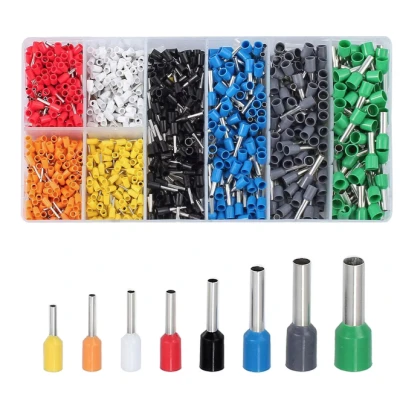 Set 1200 Conectori de sertizare pentru virole de sarma Conector de linie terminala