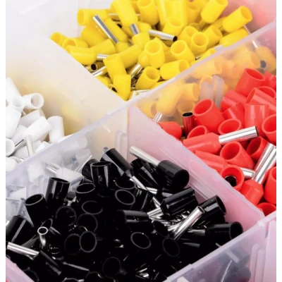 Set 1200 Conectori de sertizare pentru virole de sarma Conector de linie terminala