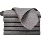 Set 12 lavete microfibra ultra absorbante gri ecologice reutilizabile