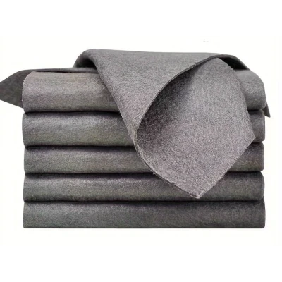 Set 12 lavete microfibra ultra absorbante gri ecologice reutilizabile