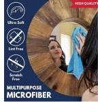 Set 12 lavete microfibra ultra absorbante gri ecologice reutilizabile