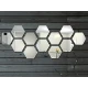 Set 12 Oglinzi Design Hexagon MARI 20x23 - Oglinzi Decorative Acrilice Cristal - Diamant - Fagure 12 bucati/set TA