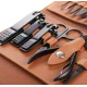 Set 16 piese MANICHIURA profesionala otel negru mat 1