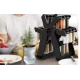 Set 18 recipiente condimente cu suport rotativ 34x23 cm