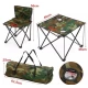 Set 1 Masa cu 2 Scaune Pentru Camping Pliabile Model Army Geanta Inclusa