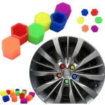 Set 20 capace prezoane 17" MOV INCHIS din Silicon pentru jante