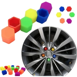 Set 20 capace prezoane 17" MOV INCHIS din Silicon pentru jante