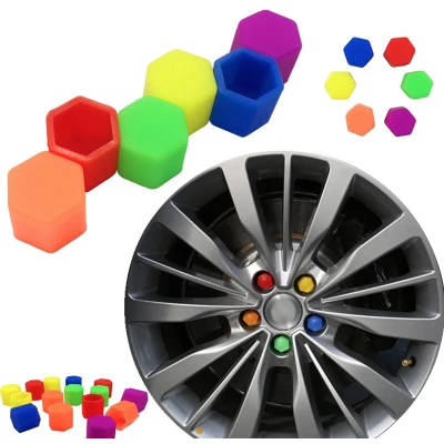 Set 20 capace prezoane 17" MOV INCHIS din Silicon pentru jante
