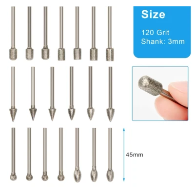 UB Set 20 Freze Diamantate BIAX Mari 6mm