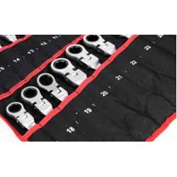 Set 22 piese chei combinate fixe si inelare articulate de la 6 la 32 mm