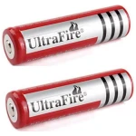 Set 2 Acumulatori UltraFire 18650 4200 mAh 3.7V ROSII