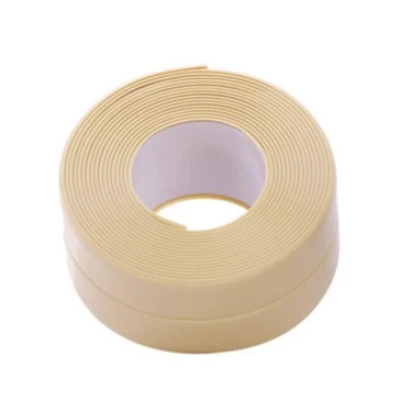 Set 2 Banzi late adezive etansare pentru baie din plastic BEJ (CREAM) 3 M