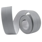 Set 2 Banzi late adezive etansare pentru baie din plastic GRI 3 M