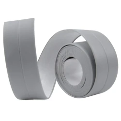 Set 2 Banzi late adezive etansare pentru baie din plastic GRI 3 M