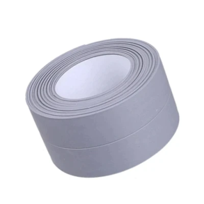 Set 2 Banzi late adezive etansare pentru baie din plastic GRI 3 M