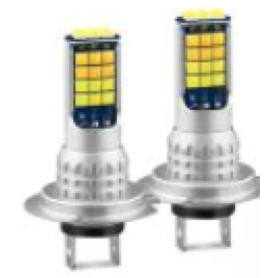 Set 2 Bec Led H7 3030 Smd 90W 9600lm/set cu 2 moduri de lumina (rece si calda) 30 LED