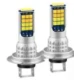 Set 2 Bec Led H7 3030 Smd 90W 9600lm/set cu 2 moduri de lumina (rece si calda) 30 LED