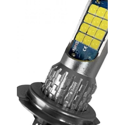 Set 2 Bec Led H7 3030 Smd 90W 9600lm/set cu 2 moduri de lumina (rece si calda) 30 LED