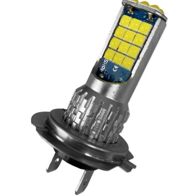 Set 2 Bec Led H7 3030 Smd 90W 9600lm/set cu 2 moduri de lumina (rece si calda) 30 LED