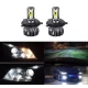 Set 2 becuri auto COB H4, 100W, lumina alb-rece, 12000 lumeni