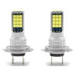 Set 2 Becuri Auto cu 30 Led H7 temperatura 6000k putere 90W 8500LM Fara Ventilator