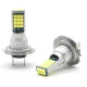 Set 2 Becuri Auto cu 30 Led H7 temperatura 6000k putere 90W 8500LM Fara Ventilator