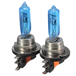 Set 2 becuri auto cu halogen H15 12V putere 15/55W Super White
