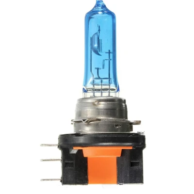 Set 2 becuri auto cu halogen H15 12V putere 15/55W Super White