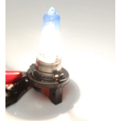 Set 2 becuri auto cu halogen H15 12V putere 15/55W Super White