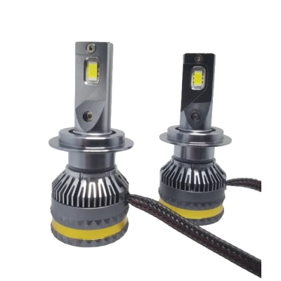 Set 2 becuri auto H11 LED A8, 100W, 15000 Lumeni, Lumina alba 6000k