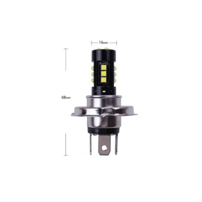 Set 2 Becuri auto H4 15 LED 160W 6000K 9600 lumeni