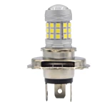 Set 2 becuri auto H4 cu 42 LED SMD 120W 6000k 12/80V doua faze lupa