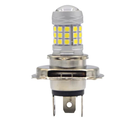 Set 2 becuri auto H4 cu 42 LED SMD 120W 6000k 12/80V doua faze lupa