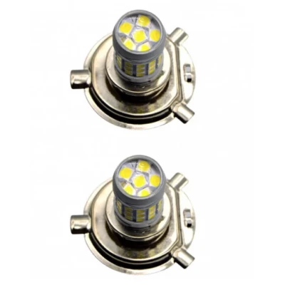Set 2 becuri auto H4 cu 42 LED SMD 120W 6000k 12/80V doua faze lupa