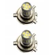Set 2 becuri auto H4 cu 42 LED SMD 120W 6000k 12/80V doua faze lupa