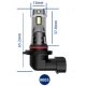 Set 2 becuri auto LED 9005 K7 model 3570 de 100W 10000 lumeni 6000k