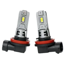 Set 2 becuri auto LED 9006 K7 model 3570 de 100W 10000 lumeni 6000k