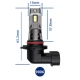 Set 2 becuri auto LED 9006 K7 model 3570 de 100W 10000 lumeni 6000k