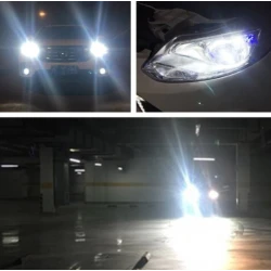 Set 2 Becuri auto LED D1S, 6500k, 110W/set, canbus Carcasa NEAGRA
