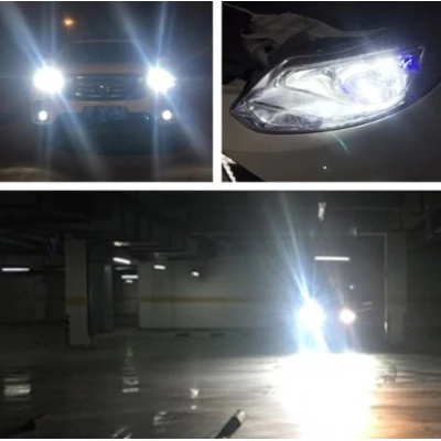 Set 2 Becuri auto LED D1S, 6500k, 110W/set, canbus Carcasa NEAGRA