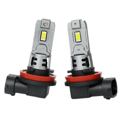 Set 2 becuri auto LED H11 K7 model 3570 de 100W 10000 lumeni 6000k