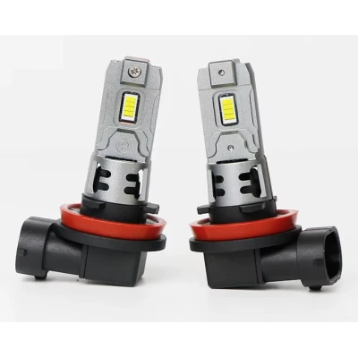 Set 2 becuri auto LED H11 K7 model 3570 de 100W 10000 lumeni 6000k