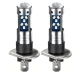 Set 2 becuri auto LED H1 cu lupa 60W 27 SMD 12V 6000K 7000lm