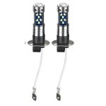 Set 2 becuri auto LED H1 cu lupa 60W 27 SMD 12V 6000K 7000lm